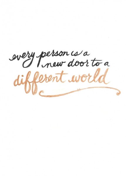 Monday Motivation from Go4ProPhotos.com "every person is a new door to a different world"