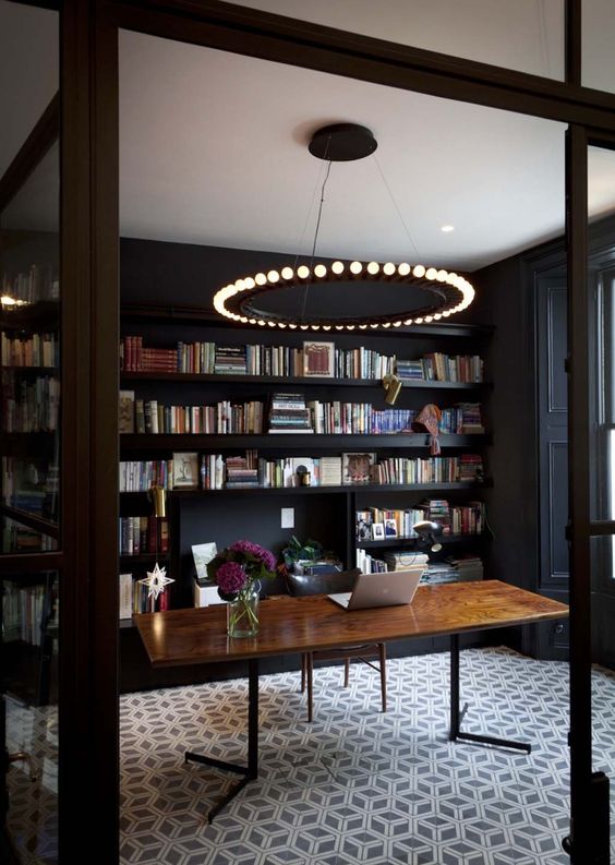 28 Dreamy home offices with libraries for creative inspiration