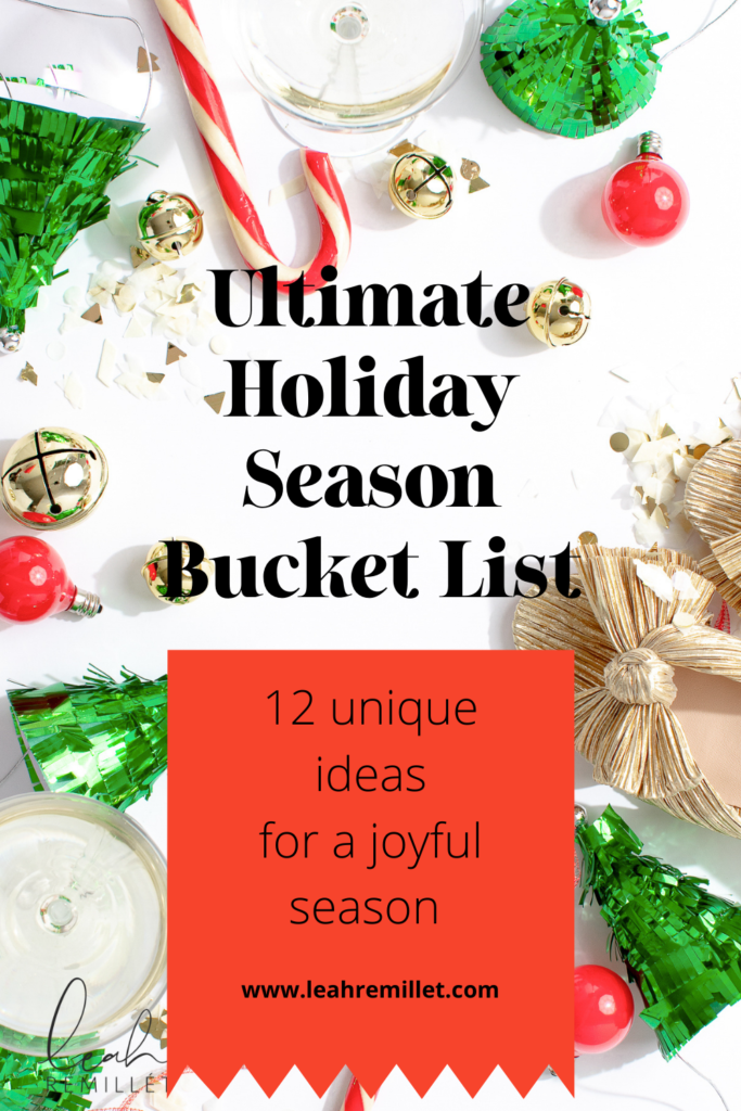 holiday season bucket list